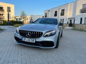 Mercedes-Benz C 63 AMG*designo silber magno*PANO*LED*AMBI*RÜCKFAHRK*USW
